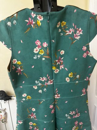 Vestido verde estampado floral