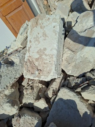 Bloques de piedra de mares para construcción