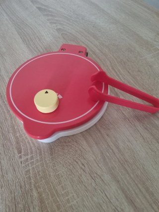 Máquina de gofres de juguete con pinzas