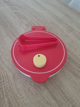 Máquina de gofres de juguete con pinzas