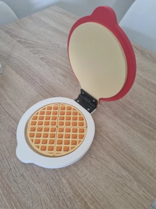 Máquina de gofres de juguete con pinzas