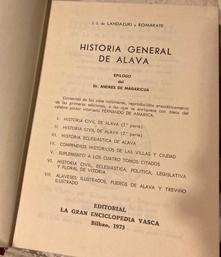 Historia general de Alava (Spanish Edition)