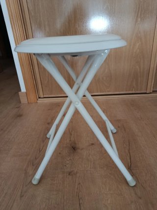 Taburete Plegable Blanco