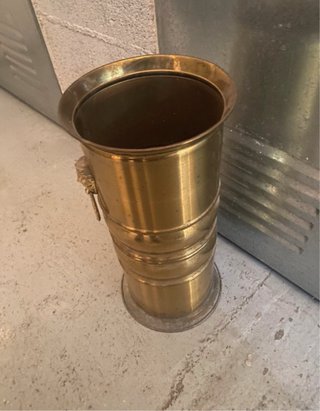 Paragüero Vintage Metal Dorado