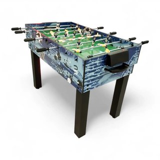 MESA FUTBOLIN MULTIJUEGOS 8 EN 1 NIÑOS AZUL + ACC
