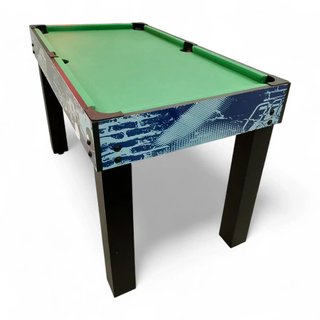 MESA FUTBOLIN MULTIJUEGOS 8 EN 1 NIÑOS AZUL + ACC