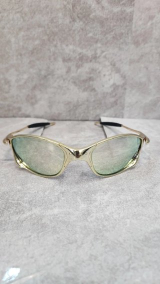 Gafas Y2K Doradas Rosadas fiesta techno