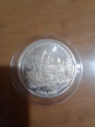 Moneda antigua tren 4-4-0