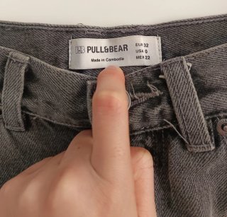 Pull&Bear Pantalón Corto Vaquero Negro Talla 32