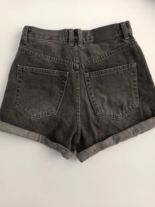Pull&Bear Pantalón Corto Vaquero Negro Talla 32