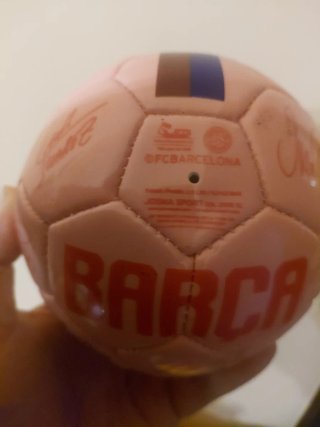 Mini pallone calcio Barcellona con firme