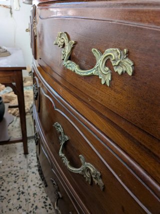 Cómoda Luis XV Mármol Madera