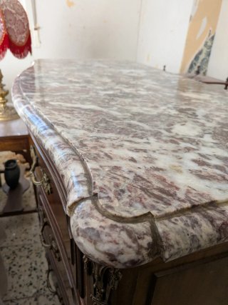 Cómoda Luis XV Mármol Madera