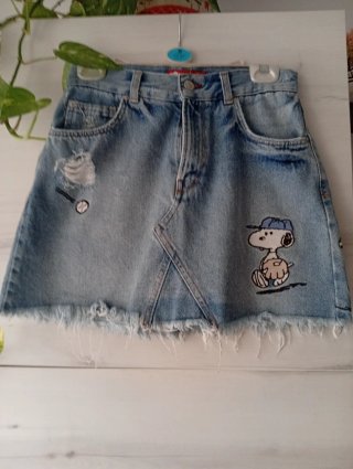 Falda vaquera Snoopy