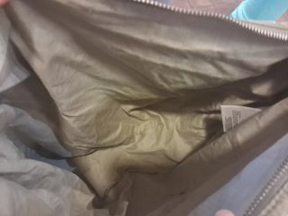 Bolso bandolera beige y gris