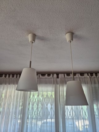 Lámparas colgantes Ikea cristal blanco