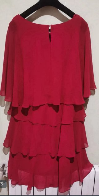 Vestido Fiesta/Boda Burdeos Pedrería