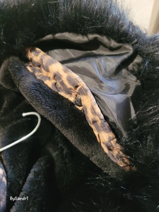 Chaqueta de invierno con estampado de leopardo