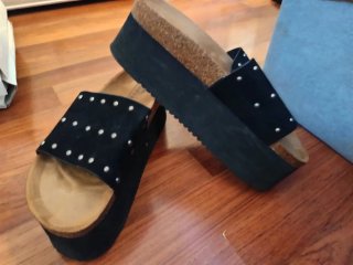 Sandalias Plataforma Mujer Negras
