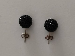Pendientes negros azabache