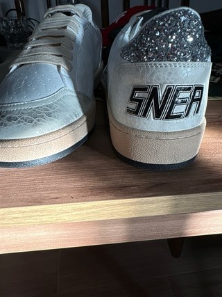 Zapatillas Plata Blanco