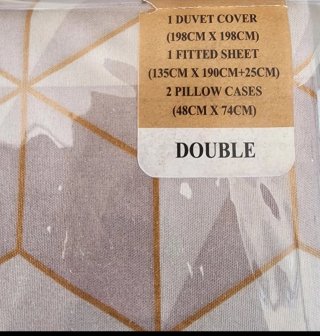 Juego de cama completo 100% microfibra 135cm