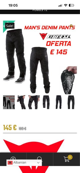 Pantalones moto Dainese Pomice 72 tg35 w36