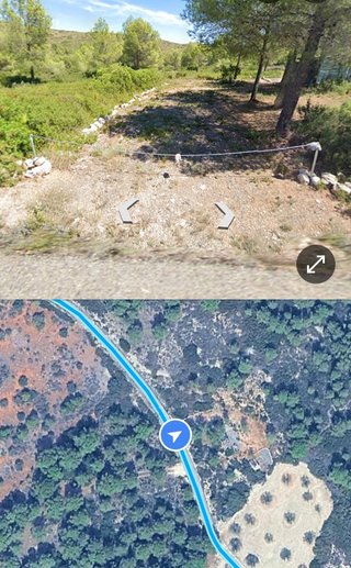 Terreno en paraje con caseta de obra