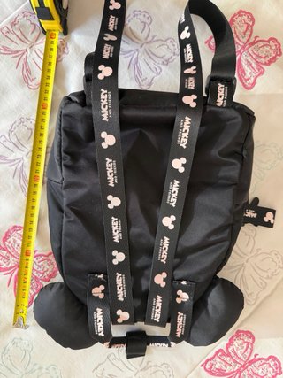 Mochila Zara Mickey & Friends Negra Rosa