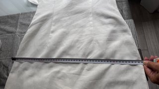 Vestido blanco largo asimétrico
