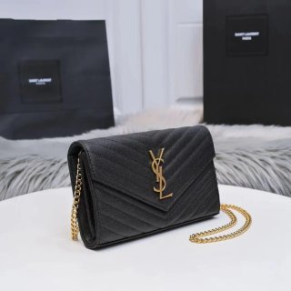 SAINT LAURENT – Bolso de hombro negro