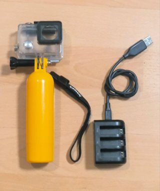 GoPro HERO4 Cámara Plata + Batería
