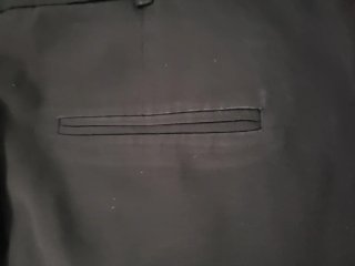Pantalón Mango Talla 42 Negro