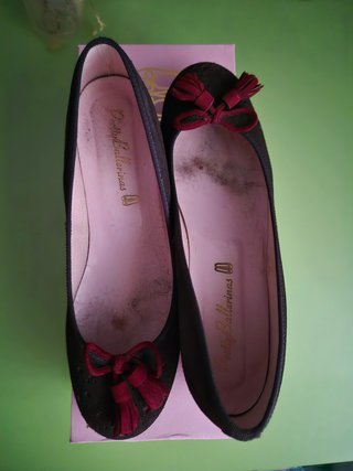 Bailarinas Pretty Ballerinas Negras y Rojas