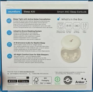 Soundcore Sleep A30 Auriculares Blancos