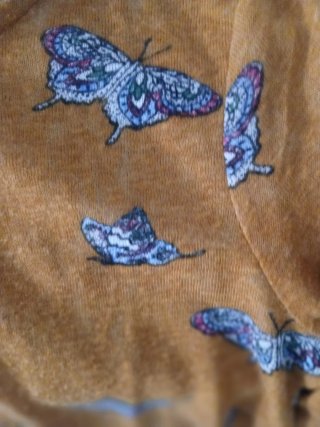Jersey mujer estampado mariposas naranja