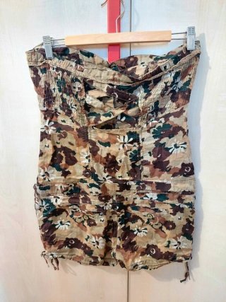 Mono corto sin mangas estampado floral Bsk Bershka