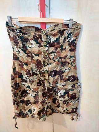 Mono corto sin mangas estampado floral Bsk Bershka
