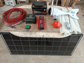 Kit solar híbrido completo