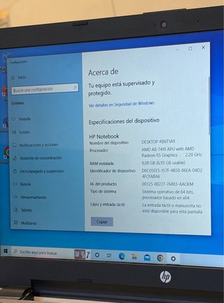 Portátil HP 15.6 Plata