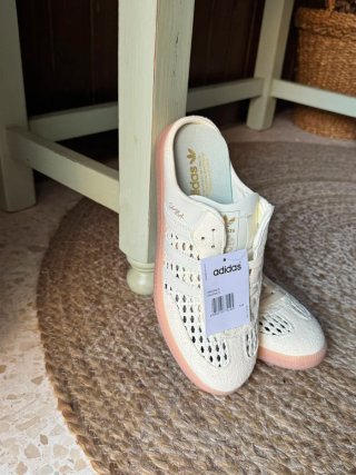 Adidas Samba OG Mule Beige/Rosa