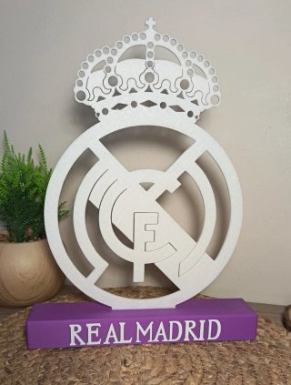 Escudo FCB y RM 3D Decorativo