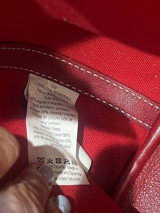 Bolso Tote Carolina Herrera Azul y Rojo