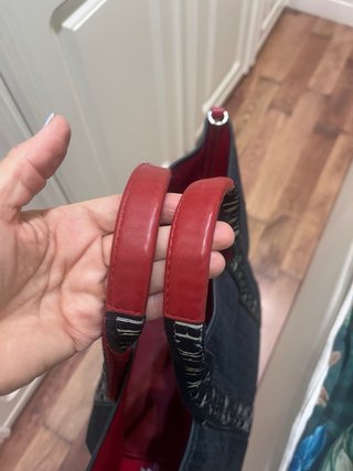 Bolso Tote Carolina Herrera Azul y Rojo