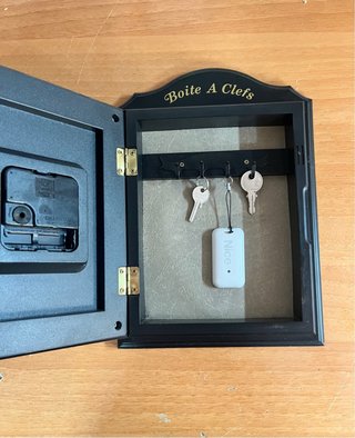 Reloj caja colgador de llaves