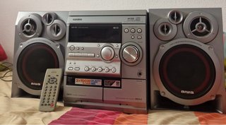 Equipo de música Aiwa CD/Doble Cassette