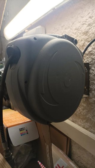 Enrollador Manguera Aire Comprimido Powerplus