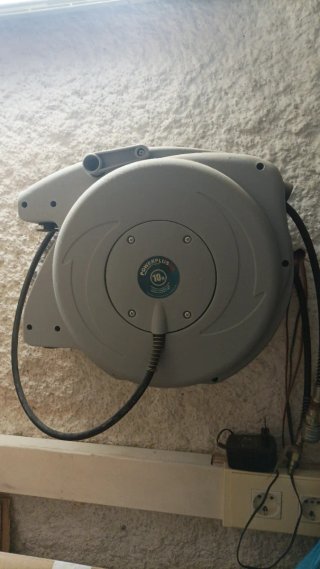 Enrollador Manguera Aire Comprimido Powerplus