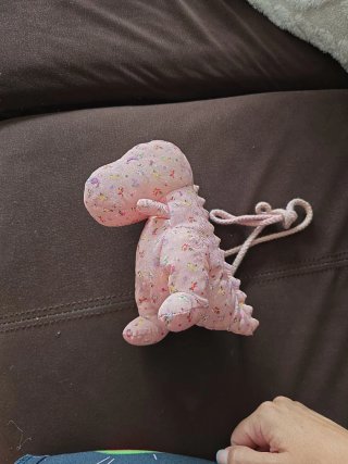 Bolso Zara Kids Dinosaurio Floral Rosa