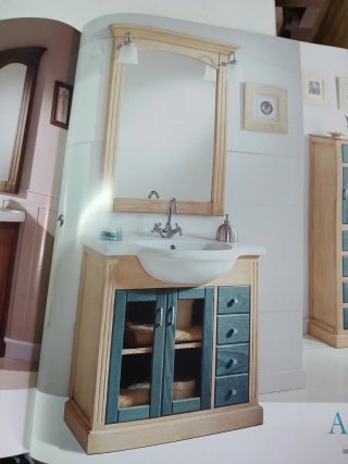 Mueble de baño de madera 55cm